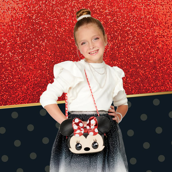 Purse Pets BAG INA PrsPtsDsneyInteractiveMinnie GML Beige, Sort, Rød Pige Skuldertaske