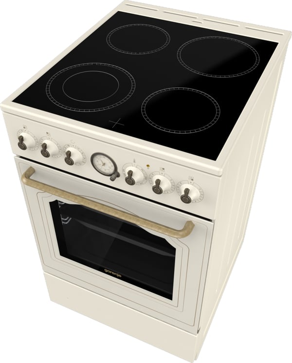 Gorenje GECS5B70CLI Fritstående komfur Elektrisk Keramisk Beige