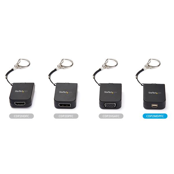 StarTech.com Bärbar USB-C till Mini DisplayPort-adapter med snabbkopplingsnyckelring