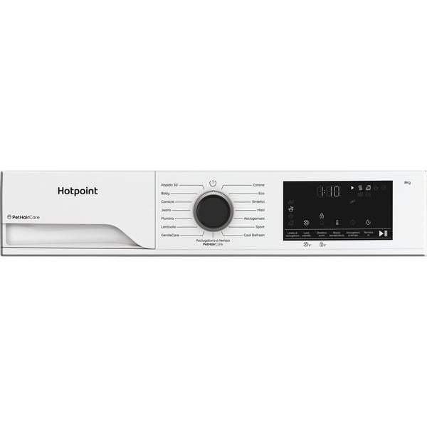 Hotpoint HPT 83D BS IT tumlare Fristående Frontmatad 8 kg Vit