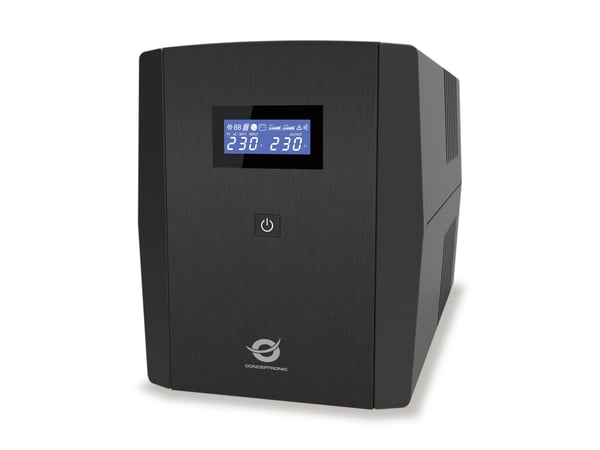 Conceptronic ZEUS04EM UPS-enhed Interaktivt indgangsstik 2,2 kVA 1320 W 5 AC stikkontakt(er)