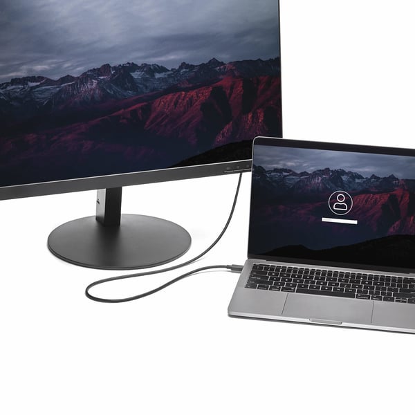 StarTech.com 1m USB-C till DisplayPort 1.2-kabel 4K 60Hz, USB-C till DisplayPort-adapterkabel HBR2,
