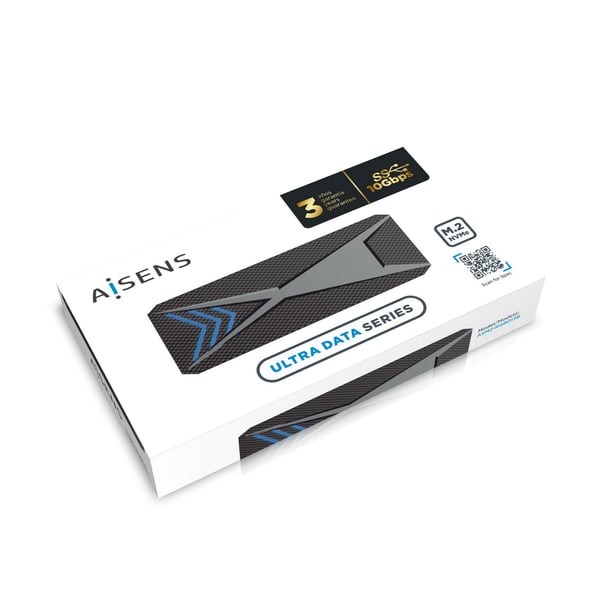 AISENS ASM2-RGB013B drevkabinet SSD kabinet Sort M.2