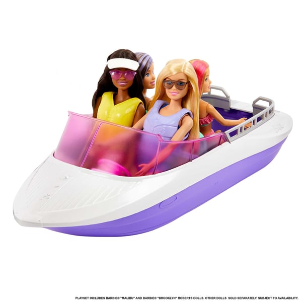 Barbie Mermaid Power -dukker, båd og tilbehør