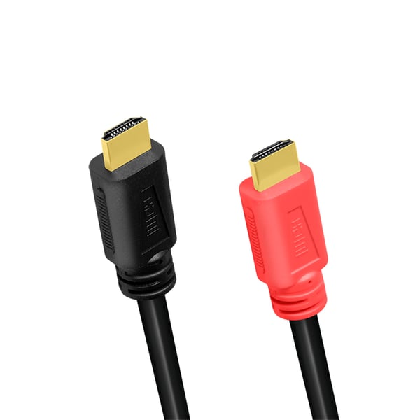 LogiLink CHV0100 HDMI-kabel 10 m HDMI Typ A (standard) Svart, Röd