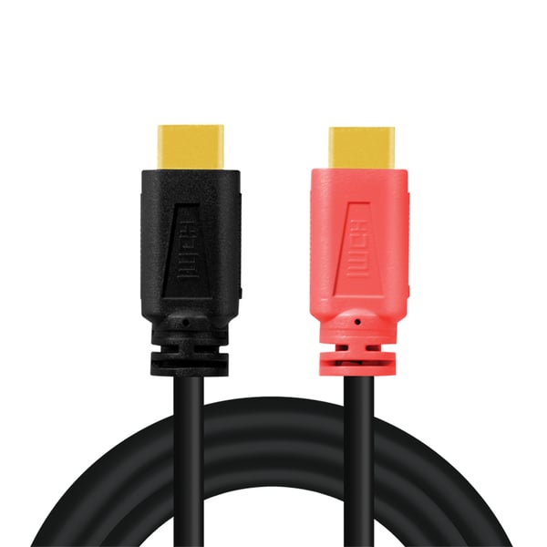 LogiLink CHV0100 HDMI-kabel 10 m HDMI Typ A (standard) Svart, Röd