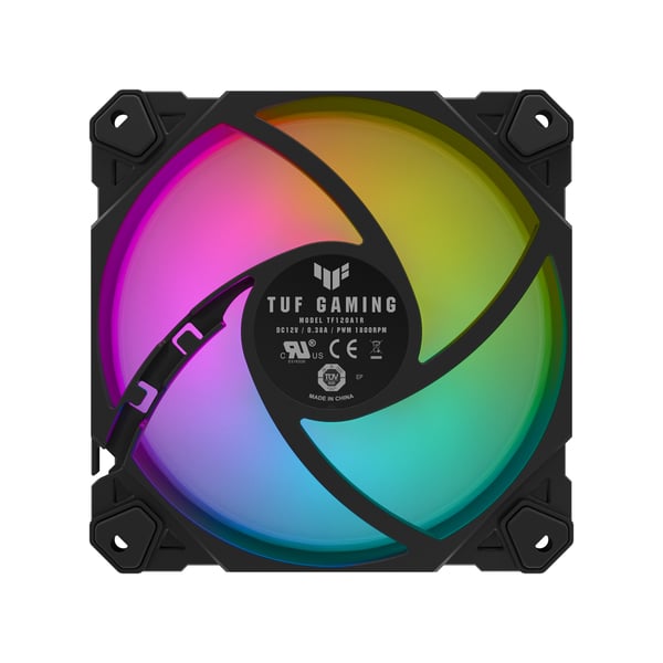 ASUS TUF Gaming TF120 ARGB Fan Computerkabinet Luftkøler 12 cm Sort