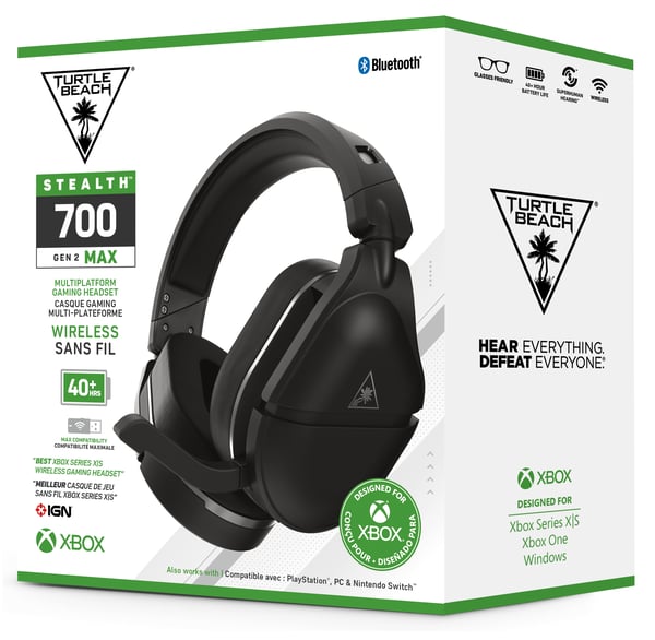 Turtle Beach Stealth 700 Gen 2 Max Kuulokkeet Langaton Pääpanta Pelaaminen Bluetooth Musta