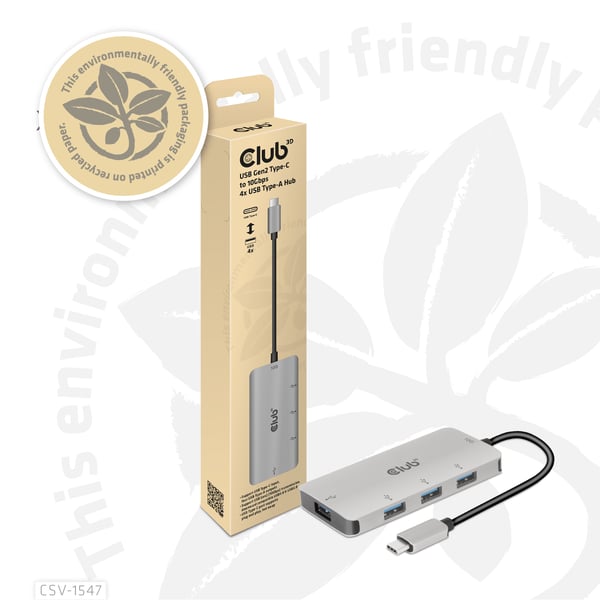 Club 3D CSV-1547 - Hub - 4 x USB 3.1 Gen 2
