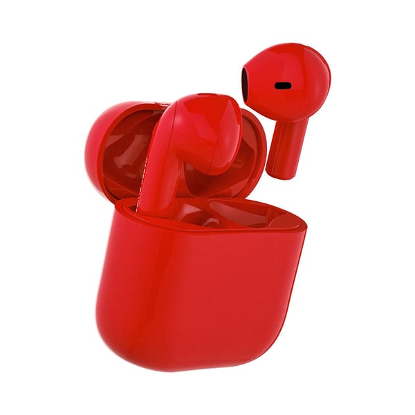 Happy Plugs JOY Hörlurar True Wireless Stereo (TWS) I öra Samtal/musik/sport/vardag Bluetooth Röd
