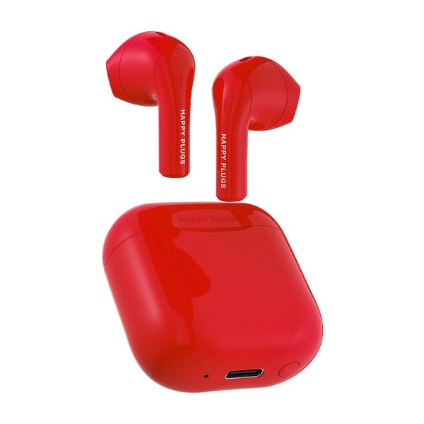 Happy Plugs JOY Hörlurar True Wireless Stereo (TWS) I öra Samtal/musik/sport/vardag Bluetooth Röd