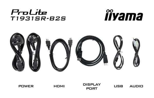 iiyama ProLite T1931SR-B2S platta pc-skärmar 48,3 cm (19") 1280 x 1024 pixlar SXGA LCD Pekskärm Bord Svart