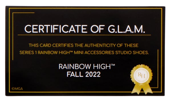 Rainbow High Accessories Studio Series 1, S Assortment in PDQ Dockskor