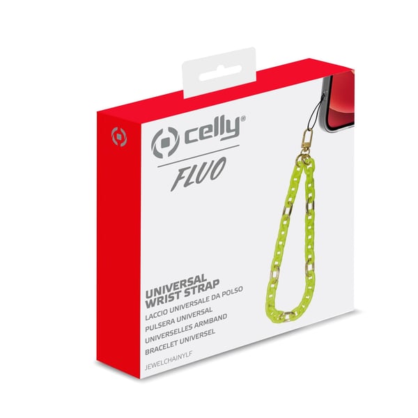 Celly JEWELCHAINYLF Tilbehør til smartphones og mobiltelefoner Bøjle