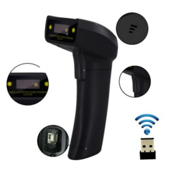 Nilox NX-CSBT-2DU21 stregkodelæser Håndholdt stregkodelæser 1D/2D CMOS Sort