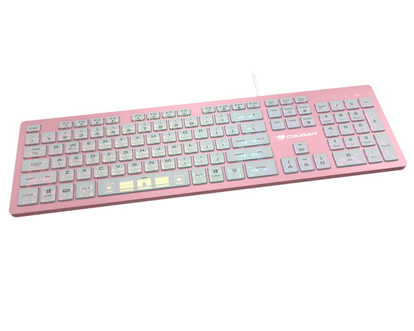 COUGAR Vantar AX tastatur Spil USB AZERTY Fransk Lyserød