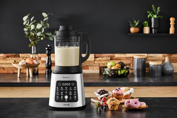 Moulinex LM835D 1,75 l Bänkmixer 1400 W Svart, Metallisk, Transparent