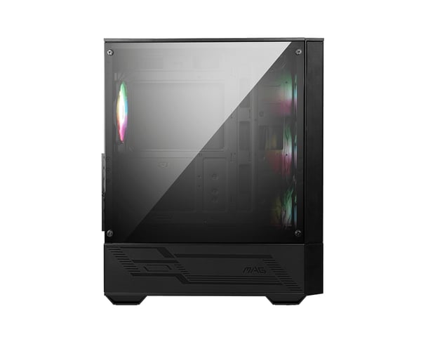 MSI MAG Forge 112R Midi Tower Musta, Läpinäkyvä
