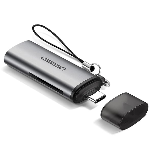 Ugreen 50704 kortinlukija USB 3.2 Gen 1 (3.1 Gen 1) Type-C Harmaa