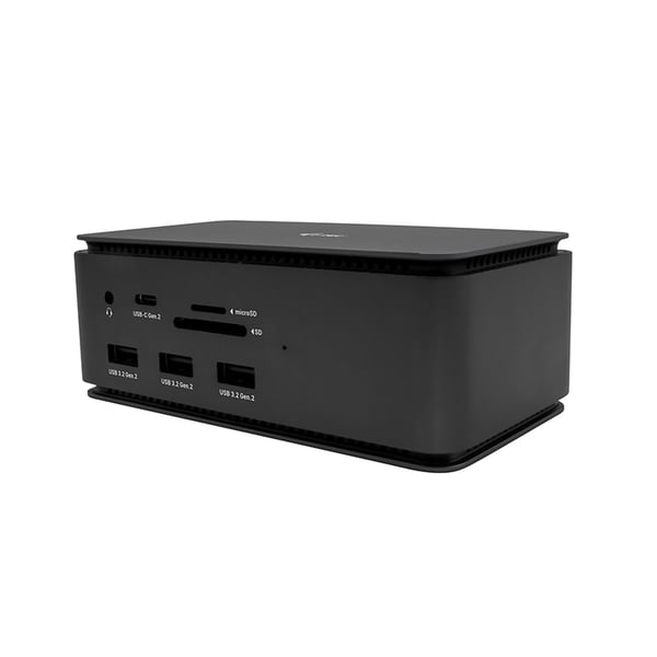 i-tec Metal USB4DUALDOCK100W dockingstation Ledningsført USB4 Sort
