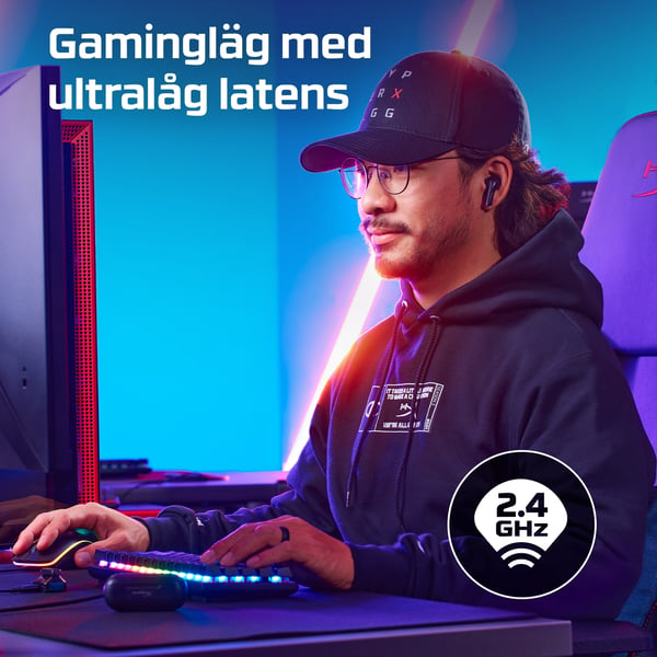 HyperX Cloud MIX Buds trådlösa hörlurar (svarta)