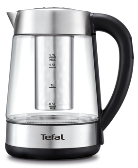 Tefal BJ750D10 vattenkokare 1,7 l Svart, Transparent