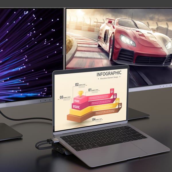 j5create JCD552-N M.2 NVMe® USB-C® Gen 2 dockningsstation