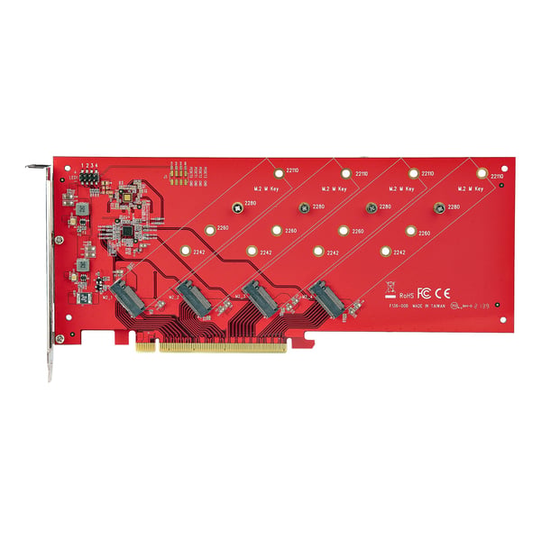 StarTech.com QUAD-M2-PCIE-CARD-B liitäntäkortti/-sovitin Sisäinen M.2