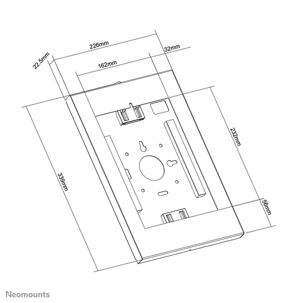 Neomounts WL15-650WH1 ställ och skyddsskal för surfplattor Vit 27,9 cm (11")