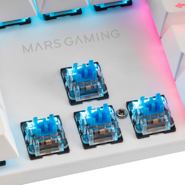 Mars Gaming MK422 näppäimistö Pelaaminen USB QWERTY Englanti (US) Valkoinen
