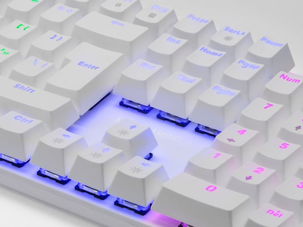 Mars Gaming MK422 näppäimistö Pelaaminen USB QWERTY Englanti (US) Valkoinen