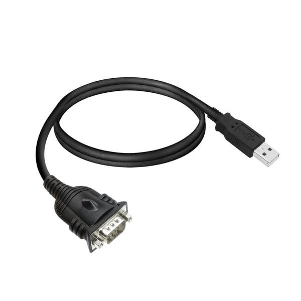 ACT EM1016 seriella kablar Svart 0,6 m USB Type-A DB-9