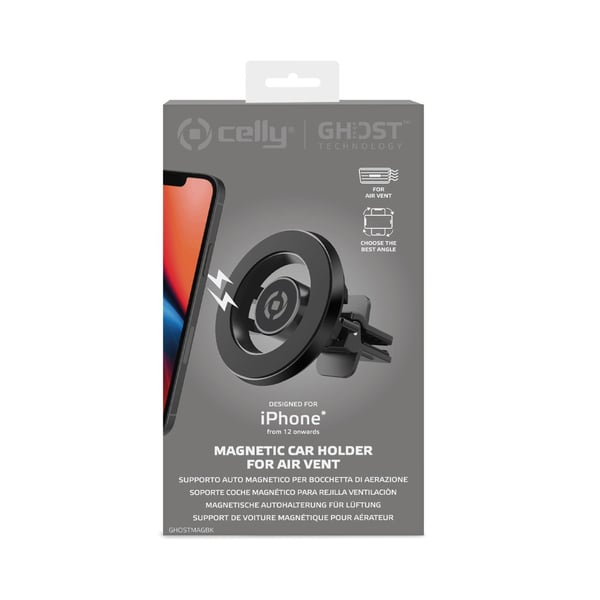 Celly GHOSTMAG Active-hållare Mobiltelefon / smartphone Svart