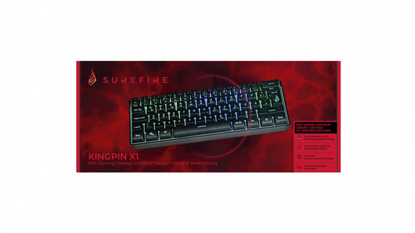 Verbatim KingPin X1 näppäimistö Pelaaminen USB QWERTZ Saksa Musta