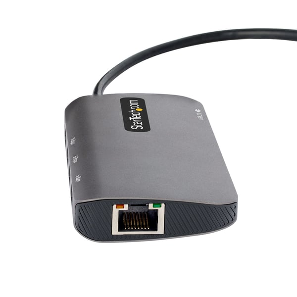 StarTech.com USB C -moniporttisovitin, 4K 60 Hz HDMI-video, 3-porttinen 5 Gbps USB-A 3.2 -keskitin, 100 W virransyöttö