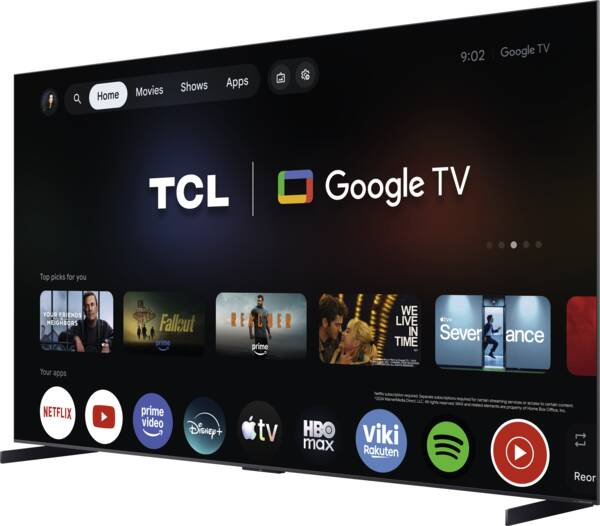 TCL 98C89L tv 2,49 m (98") 4K Ultra HD Älytelevisio Musta 6000 cd/m²