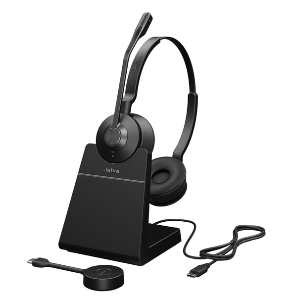 Jabra Engage 55 Headset Trådløs Kontor/Callcenter Sort, Titanium Jabra Engage 55 Headset Trådløs Kontor/Callcenter Sort, Titanium