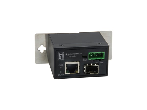 LevelOne IEC-4000 verkon mediamuunnin 100 Mbit/s Musta