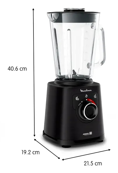 Moulinex PerfectMix+ LM87G810 tehosekoitin Pöydällä pidettävä tehosekoitin 1200 W Musta