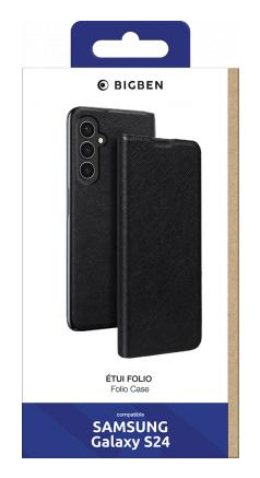 BIG BEN ETUIFGS24 mobiltelefonfodral 15,8 cm (6.2") Folio Svart