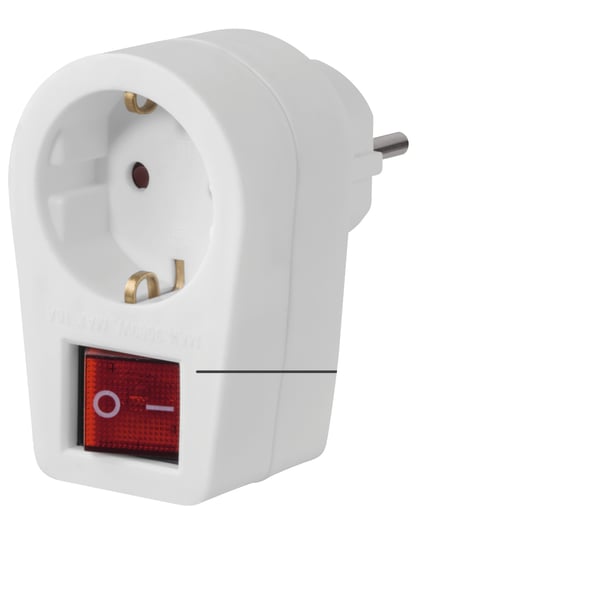 Hama 00223213 strømstik adapter Type F Hvid