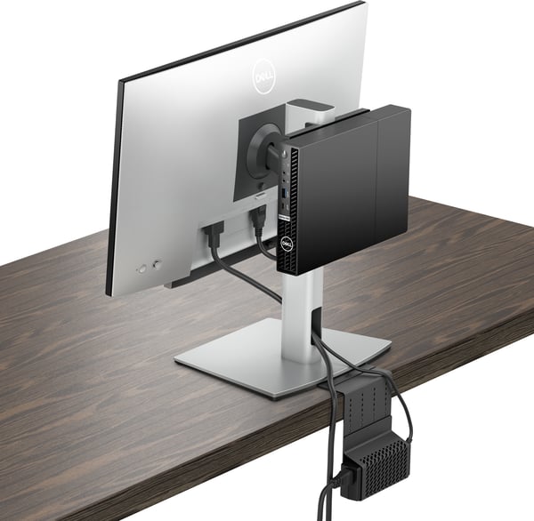 DELL MFS22 68,6 cm (27") Skrivebord Sølv, Sort