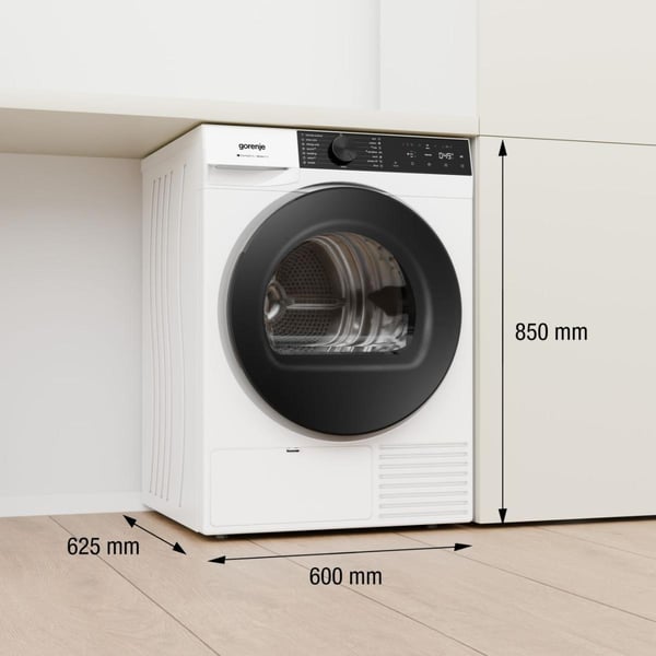 Gorenje D2G49D tumlare Fristående Frontmatad 9 kg Vit