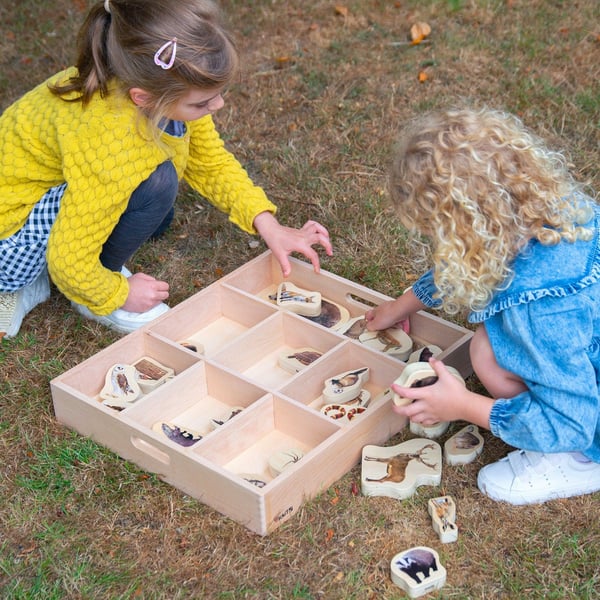Tickit Wooden Sorting Tray - 7 Way