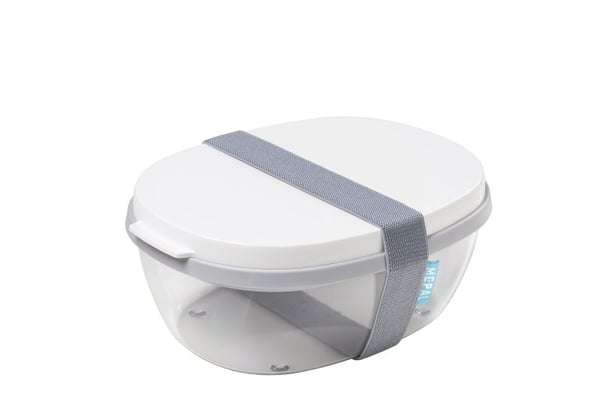 Mepal Ellipse Lounasrasia 1,9 L Polypropeeni (PP), Kestomuovinen elastomeeri Läpinäkyvä, Valkoinen 1 kpl Mepal Ellipse Lounasrasia 1,9 L Polypropeeni (PP), Kestomuovinen elastomeeri Läpinäkyvä, Valkoinen 1 kpl