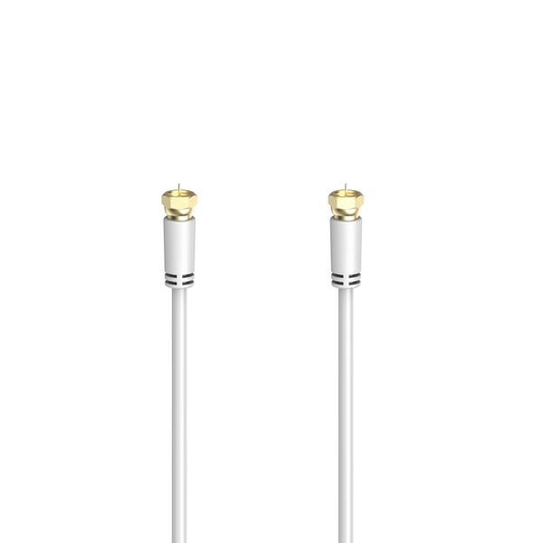 Hama 00305071 koaxial kabel 3 m F-type Hvid