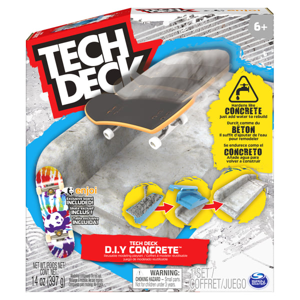 Tech Deck TED ACS Kinetic Concrete Ast GML Fingerbrætsæt Tech Deck TED ACS Kinetic Concrete Ast GML Fingerbrætsæt