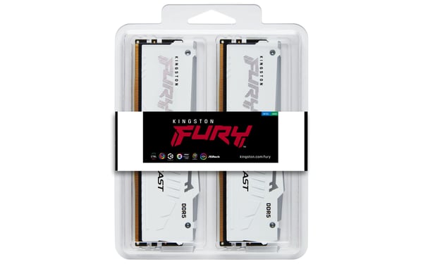 Kingston Technology FURY Beast RGB RAM-minnen 32 GB 2 x 16 GB DDR5 6000 MT/s 288-pin DIMM