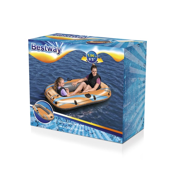 Bestway 61139 / 23 Uppblåsbar båt 2 personer Forsränning Flotte