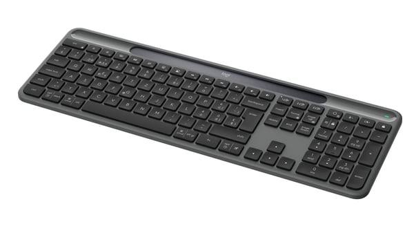 Logitech Signature Slim Solar + K980 tangentbord Universal Trådlös RF + Bluetooth QWERTZ schweizisk grafit